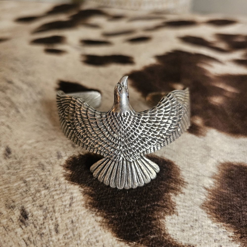 RARE • Alex and Ani Silver Bird Cuff